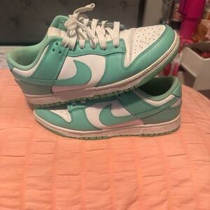 Nike Aqua and White Sneakers